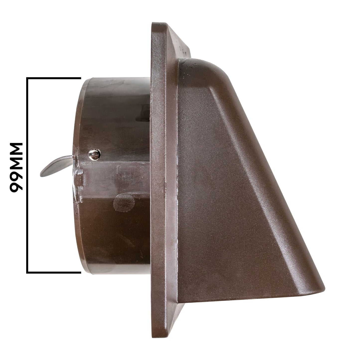 External Brown Louvre Vent  KRD/100B fi100mm