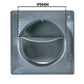 External Graphite Louvre Vent KRD/100G fi100mm