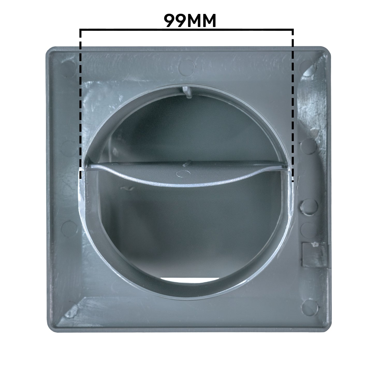External Graphite Louvre Vent KRD/100G fi100mm