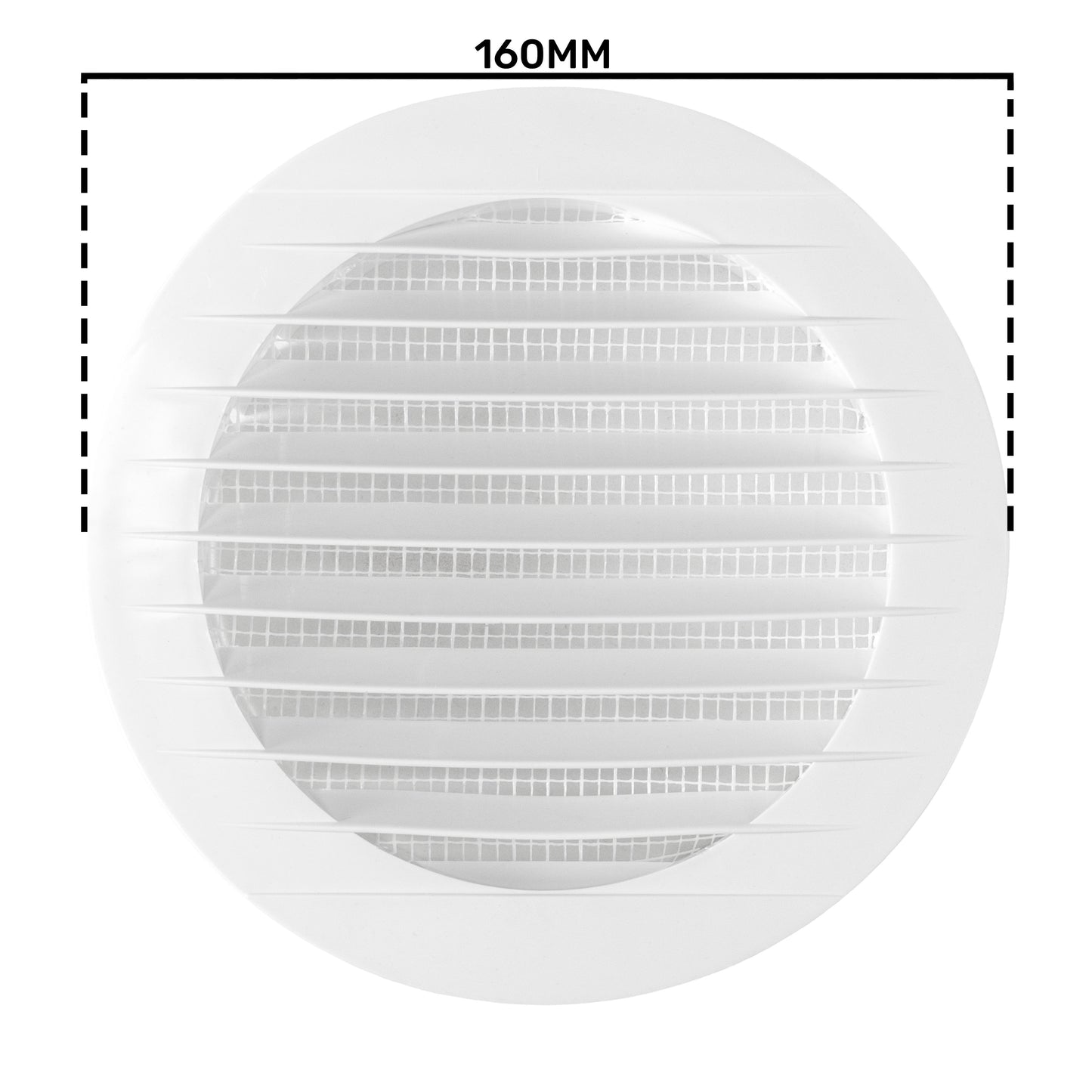 Louvre Vent KRO 125 With Fly Mesh