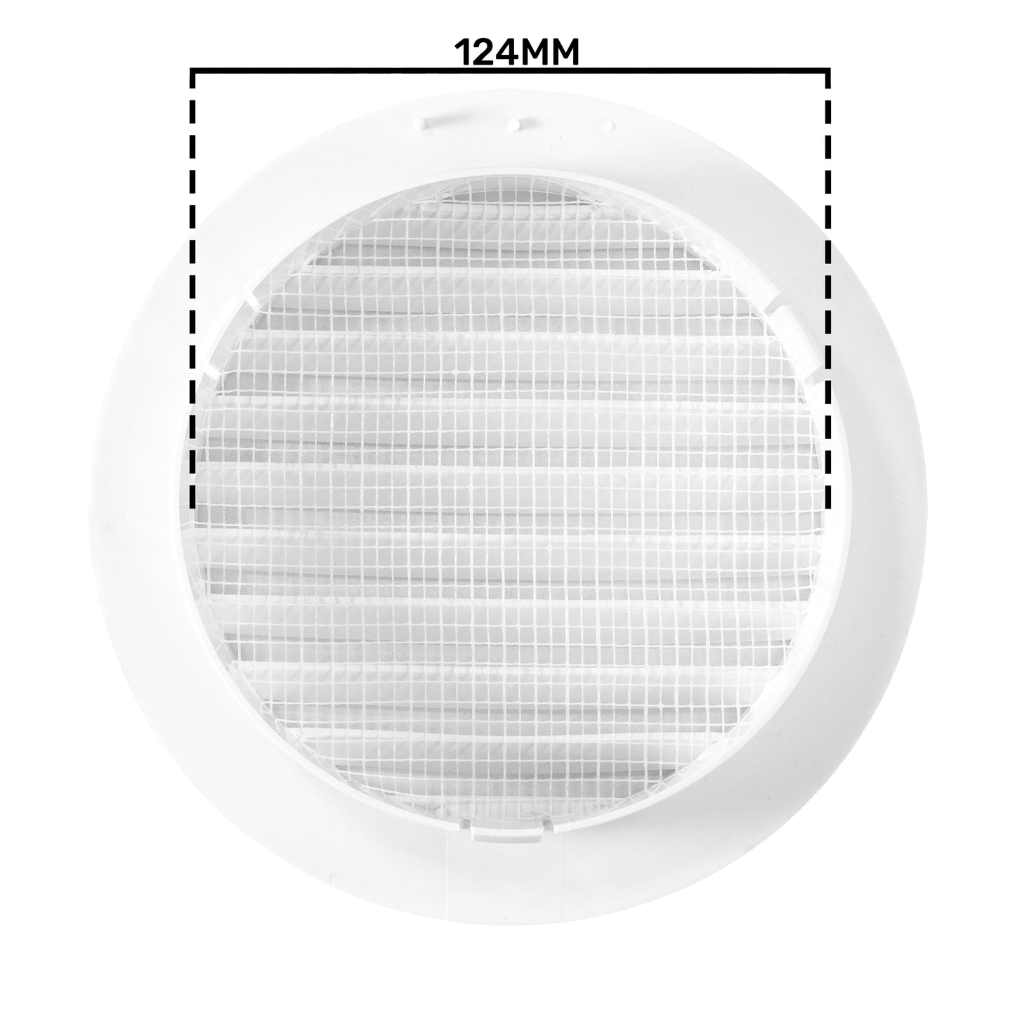 Louvre Vent KRO 125 With Fly Mesh