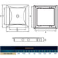 Access Panel Door PP, White 150mm x 150mm