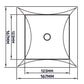 Access Panel Door PP, White 150mm x 150mm