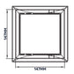 Access Panel Door PP, White 150mm x 150mm