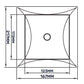 Access Panel Door PP, White 150mm x 200mm