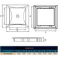 Access Panel Door PP, White 150mm x 200mm