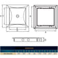 Access Panel Door PP, White 200mm x 200mm