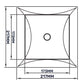 Access Panel Door PP, White 200mm x 200mm