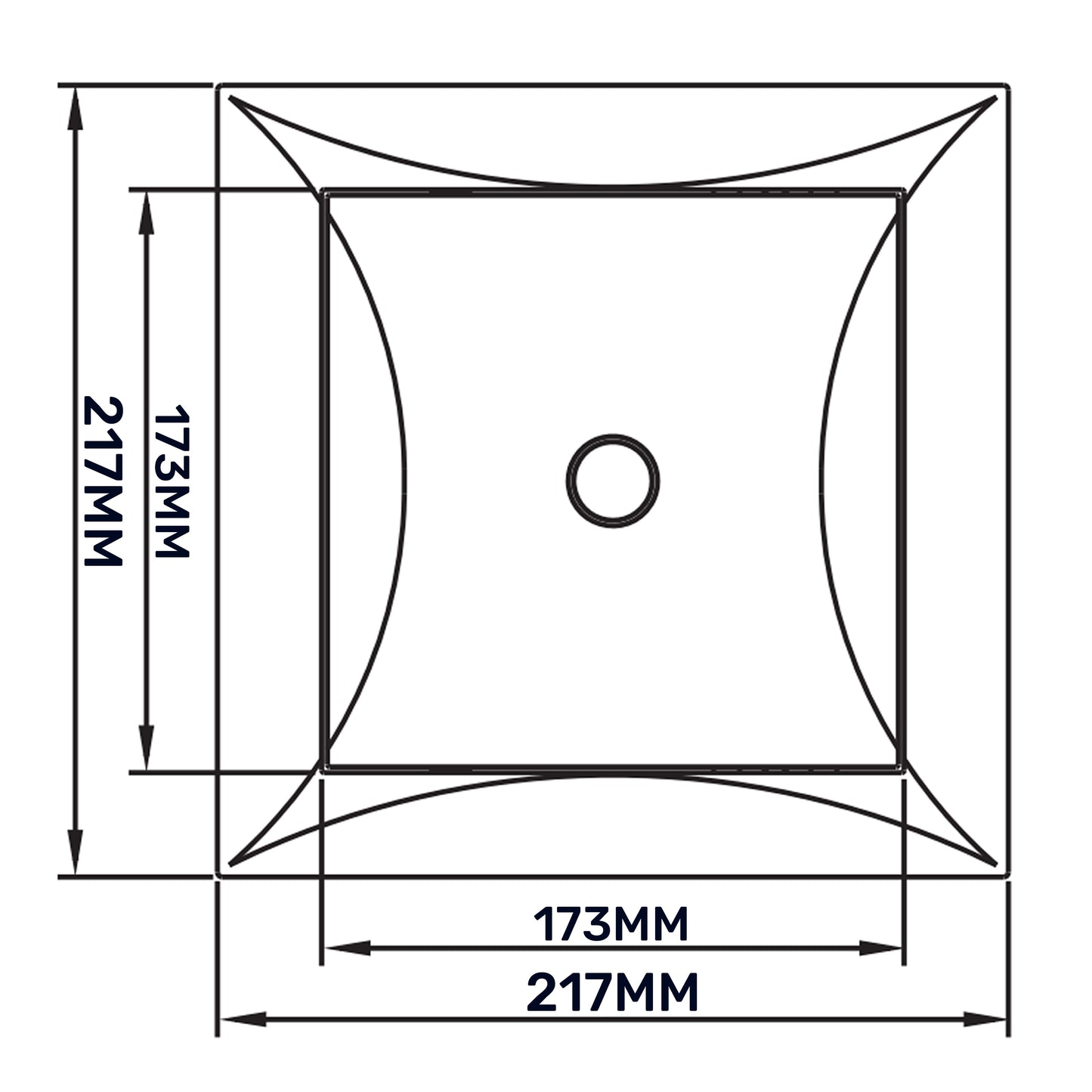 Access Panel Door PP, White 200mm x 200mm