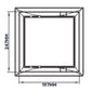 Access Panel Door PP, White 200mm x 250mm