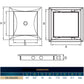 Access Panel Door PP, White 200mm x 250mm