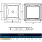 Access Panel Door PP, White 200mm x 300mm