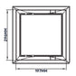 Access Panel Door PP, White 200mm x 300mm