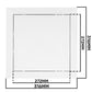 Access Panel Door PP, White 300mm x 300mm