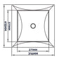Access Panel Door PP, White 300mm x 400mm