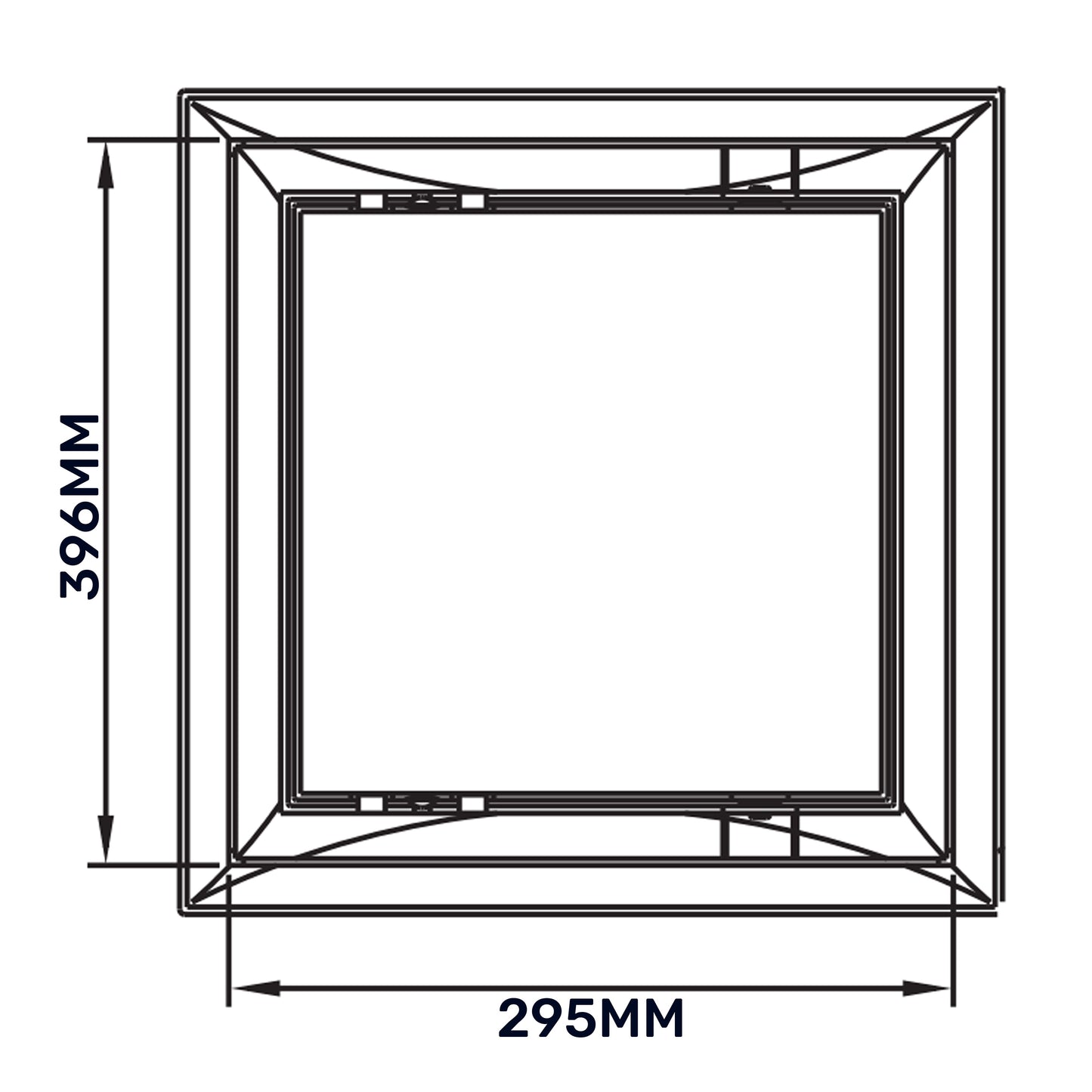 Access Panel Door PP, White 300mm x 400mm