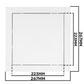 Access Panel Door PP, White 250mm x 250mm