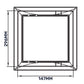 Access Panel Door PP, White 150mm x 300mm