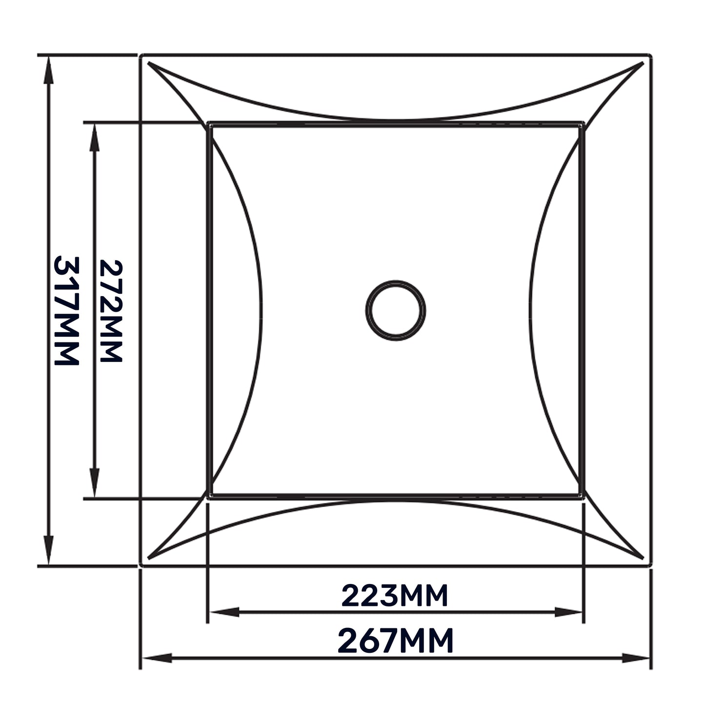 Access Panel Door PP, White 250mm x 300mm