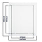 Access Panel Door PP, White 250mm x 300mm