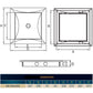 Access Panel Door PP, White 250mm x 300mm