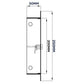 Access Panel Door Metal With Lock, White 150mm x 200mm