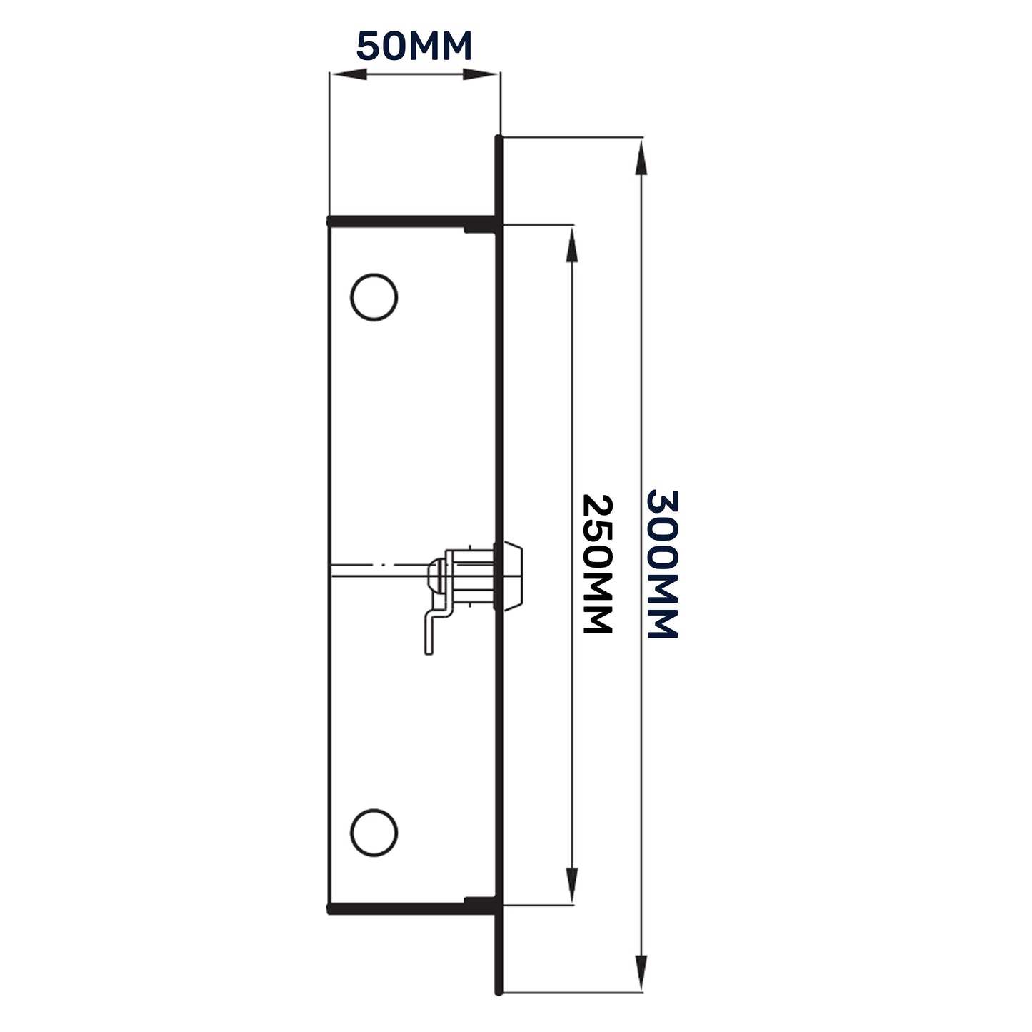 Access Panel Door Metal With Lock, White 200mm x 250mm