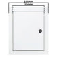 Access Panel Door Metal With Lock, White 200mm x 250mm