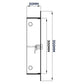 Access Panel Door Metal With Lock, White 200mm x 300mm