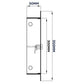 Access Panel Door Metal With Lock, White 250mm x 300mm