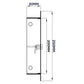 Access Panel Door Metal With Lock, White 200mm x 200mm
