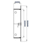 Access Panel Door Metal With Lock, White 300mm x 300mm