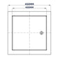 Access Panel Door Metal With Lock, White 400mm x 400mm