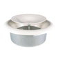 White Metal Extract Ceiling Valve 125mm - Anemostat SV