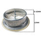 White Metal Extract Ceiling Valve 125mm - Anemostat EV
