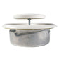 White Metal Extract Ceiling Valve 125mm - Anemostat EV