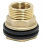 Water Butt Brass 1" BSP Male - 3/4" BSP Female and Drill Bit