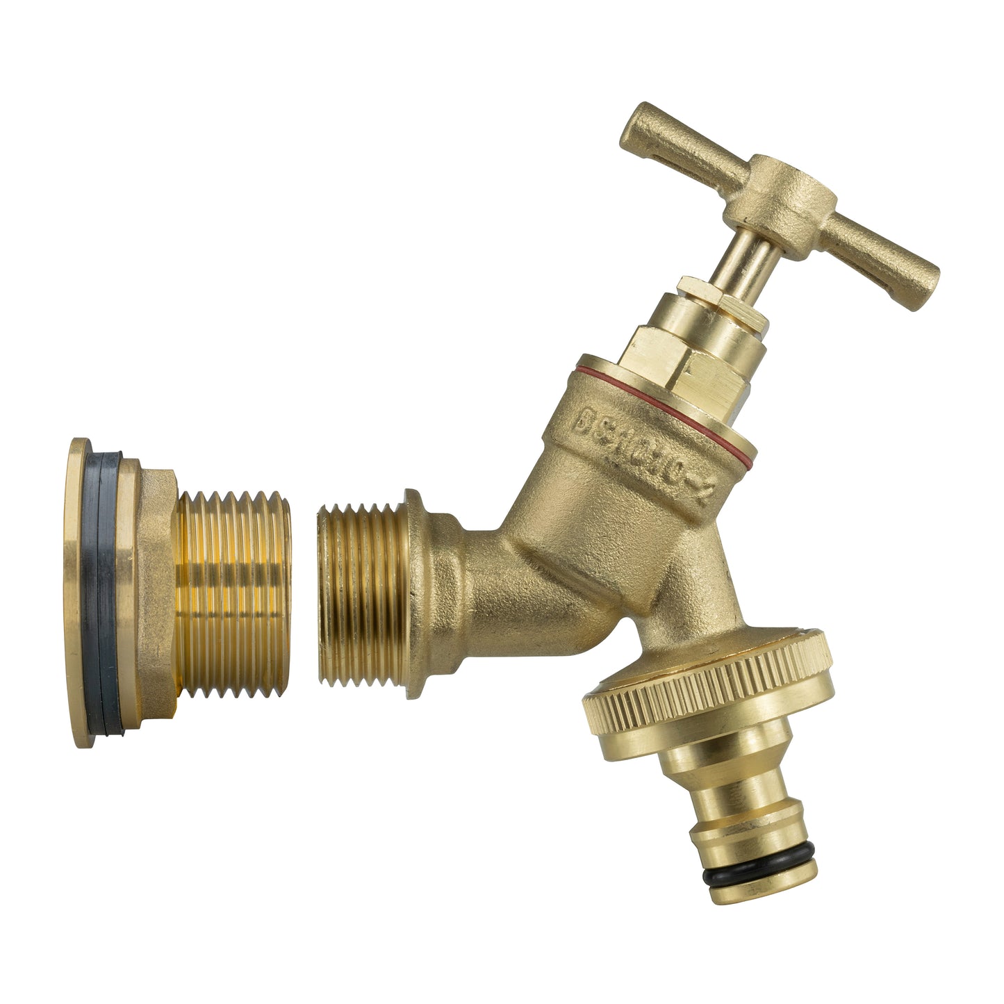 Water Butt Brass Kit 3/4" with Brass Quick Connect Tap