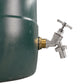 Water Butt Brass Kit 3/4" with Nickel Plated Brass Barbed Tap and Drill Bit
