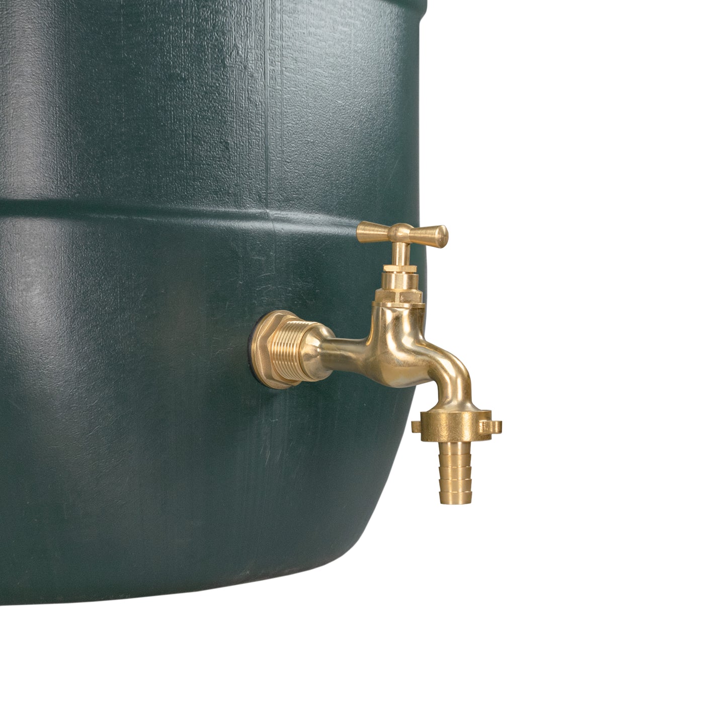 Water Butt Brass Kit 3/4" with 19mm Barbed Polished Brass Tap and Drill Bit