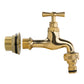 Water Butt Brass Kit 3/4" with Quick Connect Polished Brass Tap and Drill Bit