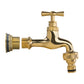 Water Butt Brass Kit 3/4" with Quick Connect Polished Brass Tap and Drill Bit