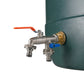 Water Butt Brass Kit 3/4" with Double Quick Connect Tap and Drill Bit