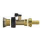 Water Butt Brass Kit 3/4" with Brass Valve + 13mm Barb and Drill Bit