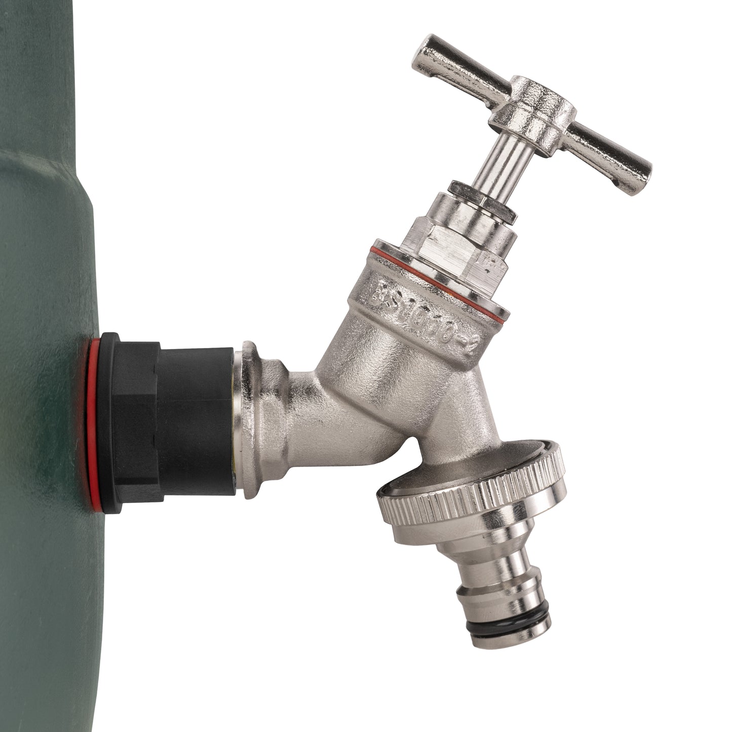 Water Butt Kit 1/2" with Nickel Plated Quick Connect Tap