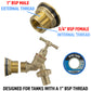 Water Butt Brass Kit 1" with Brass Barbed Tap