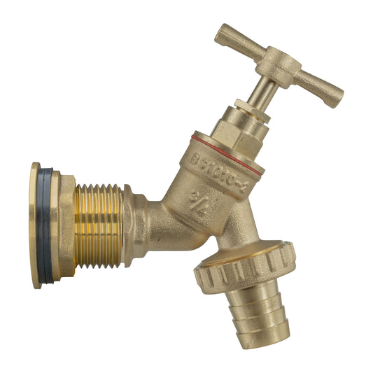 Water Butt Brass Kit 1" with Brass Barbed Tap