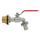 Water Butt Brass Kit 1" with Barbed Lever Tap