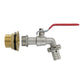 Water Butt Brass Kit 1" with Barbed Lever Tap
