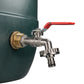 Water Butt Brass Kit 1" with Quick Connect Lever Tap